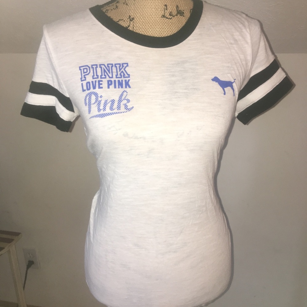 Victoria’s Secret PINK Medium White Graphic Tee